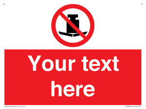 Custom No Heavy Loads Sign